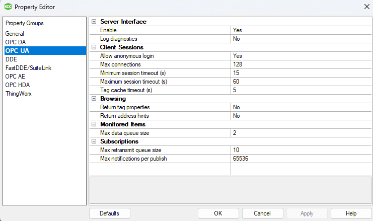 kepware node-red anonymous login